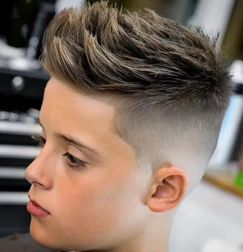 قصات شعر اطفال اولاد مدرج