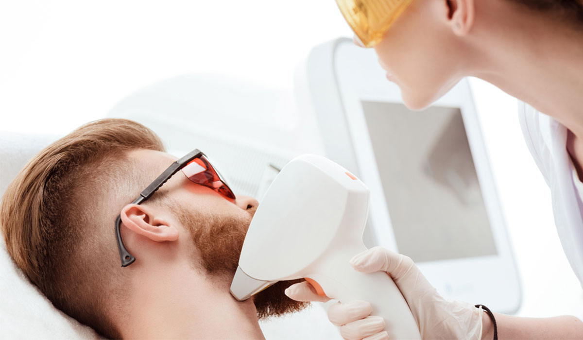 أشعة الليزر للرجال للتجميل