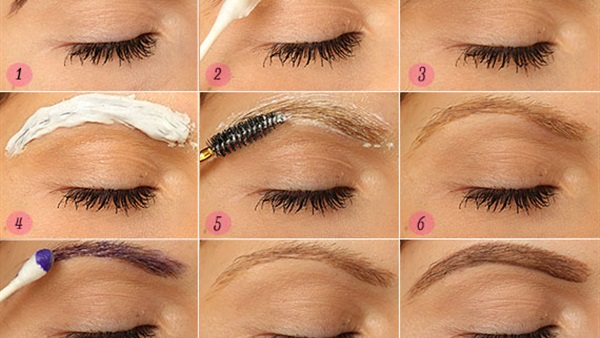 صبغة تشقير الحواجب