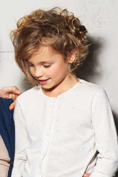 قصات شعر اطفال بنات مدرج