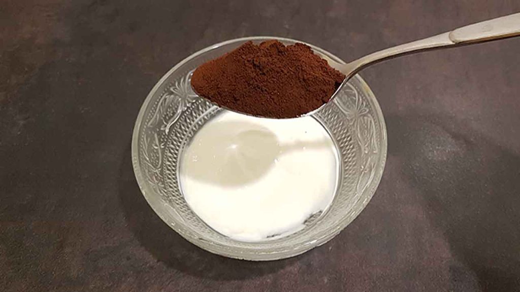 ماسك القهوة والزبادي