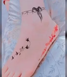 اشكال حنة بسيطة للرجلين