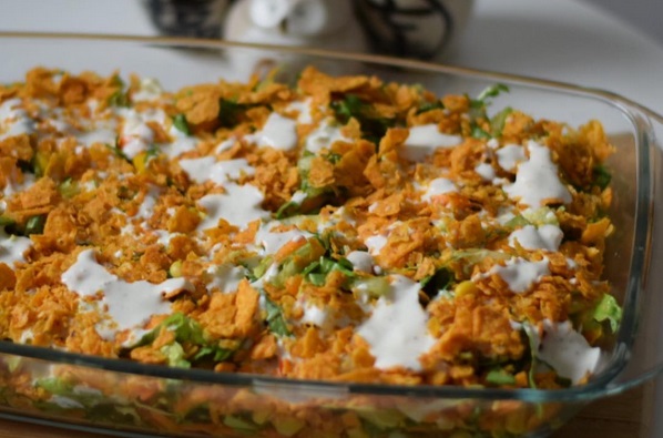 سلطة الشيبس بالزبادي