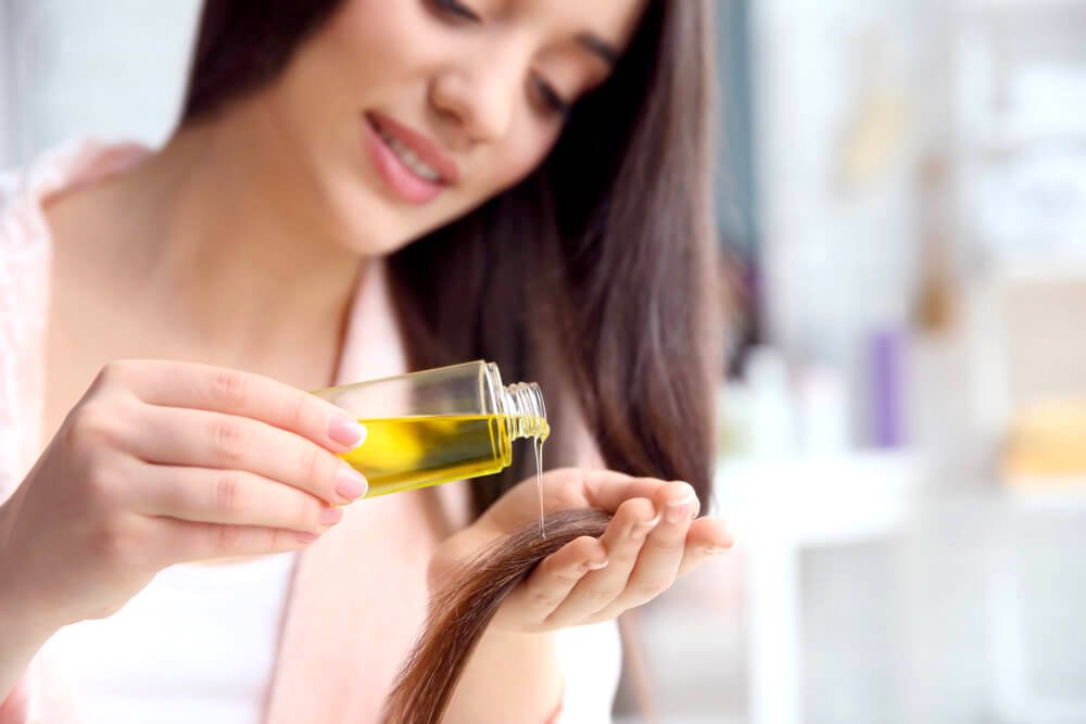 حمامات زيت للشعر الجاف والمتقصف