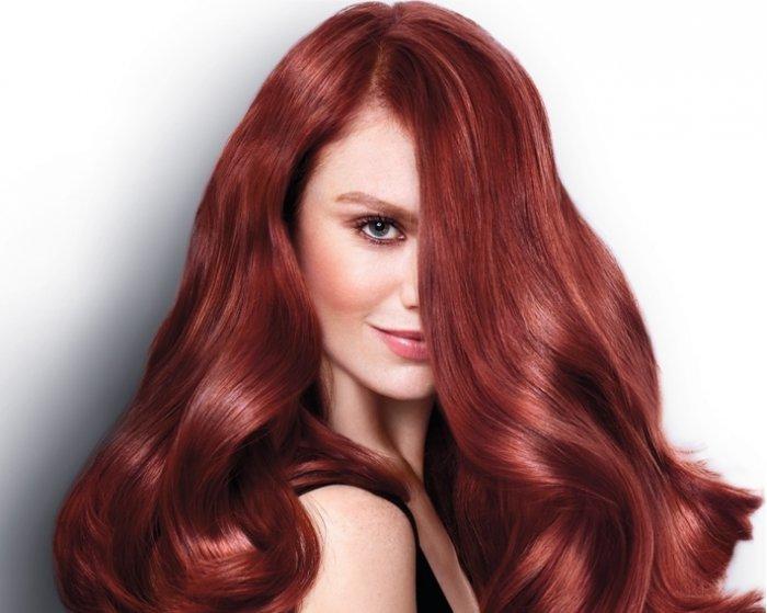 صبغة شعر احمر غامق