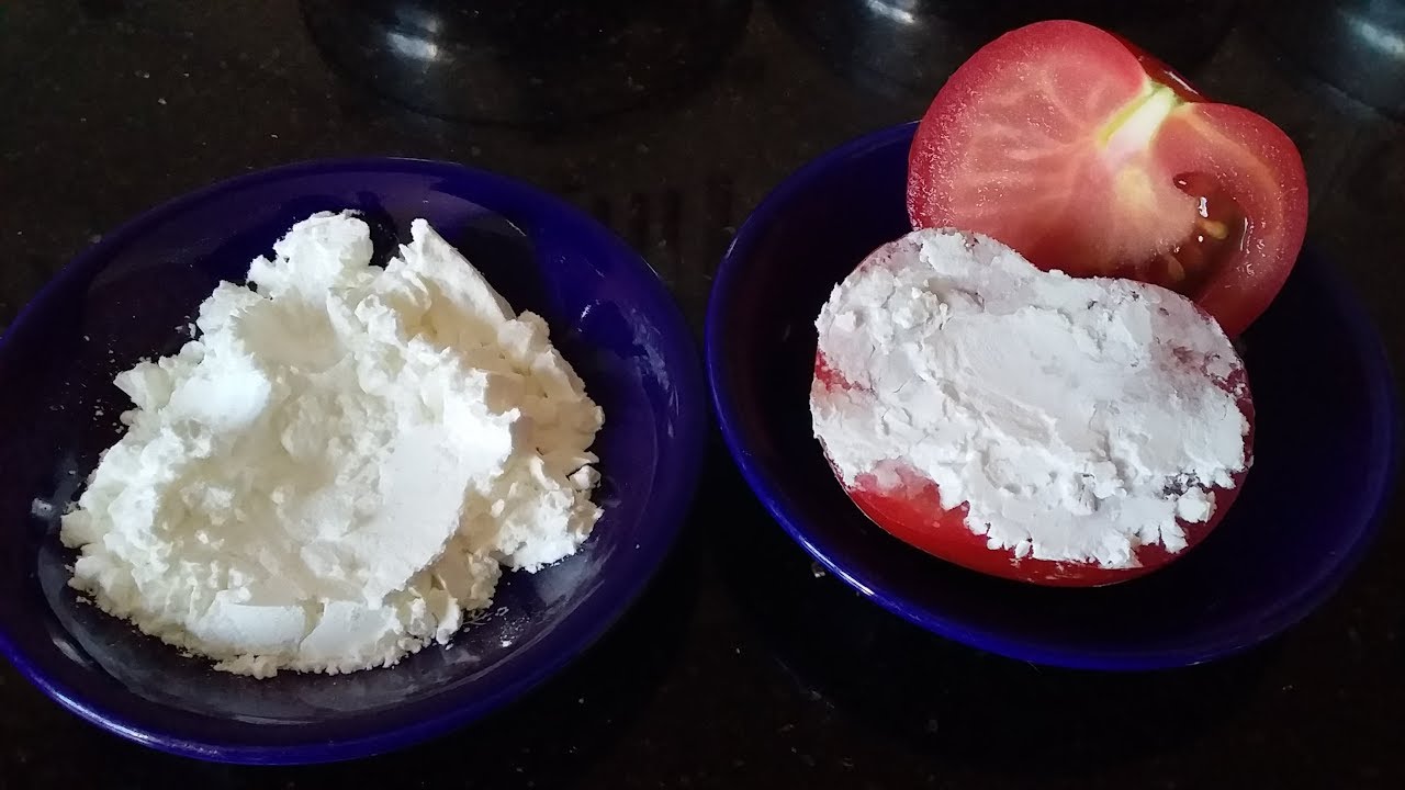 ماسك الطماطم والنشا للوجه