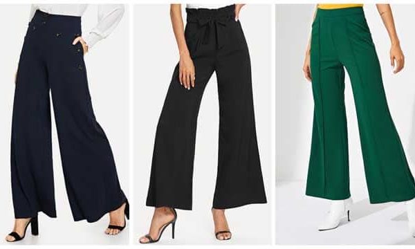 موديلات بناطيل واسعة