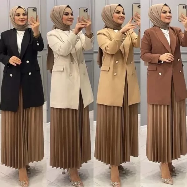 تنسيق اللون الكافية للمحجبات